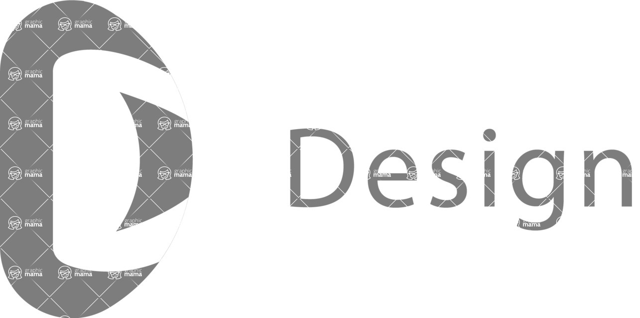 Business Logo Templates - vector graphics in a pack from GraphicMama - Simple Style Design Company Logo Template - Black and White